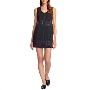 Stitch Fix Rue 58 Black Studded Dress Velocity Sleeveless Mini Size Small